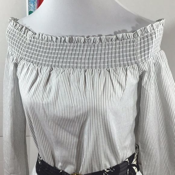 Express off shoulder stripe dress/tunic XS NWT - Picture 3 of 11